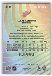 2025-26 Upper Deck Allure Blue Purple Lucas Raymond Lucas Raymond