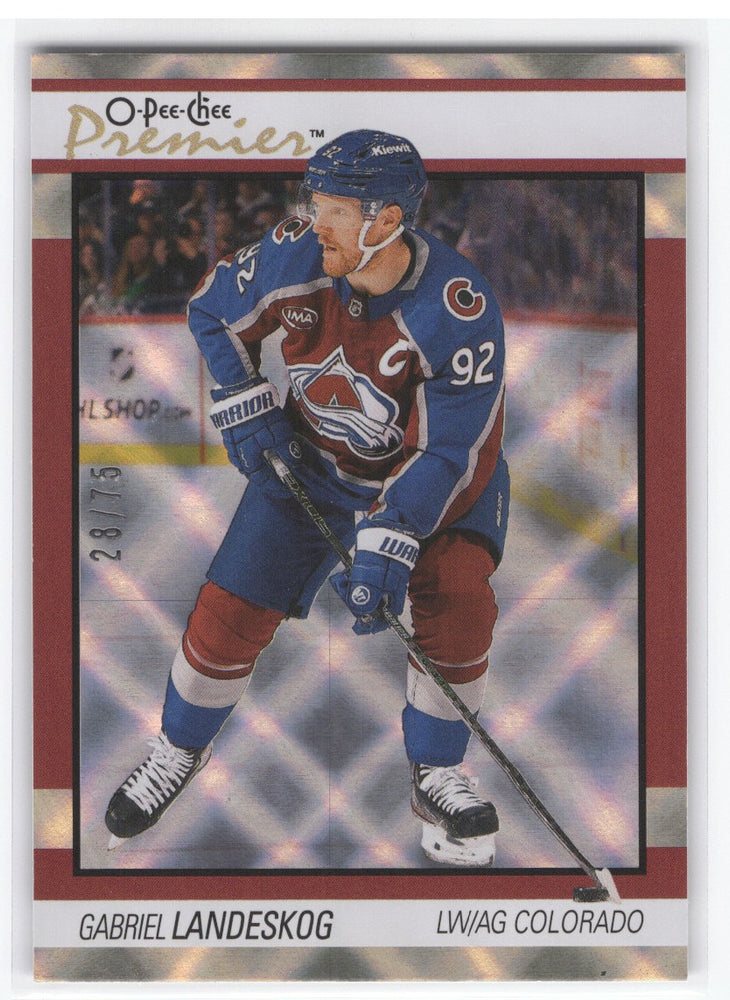 2025-26 Upper Deck O-Pee-Chee Premier Diamond Foil P-37 Gabriel Landeskog /75