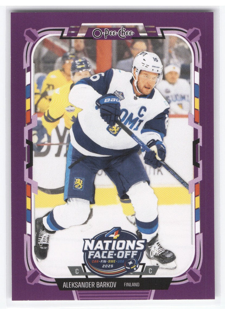 2025-26 Upper Deck O-Pee-Chee 4 Nations Purple #514 Aleksander Barkov /49