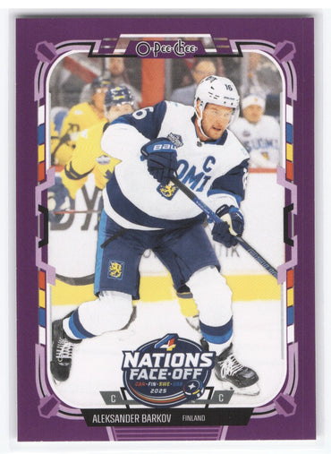 2025-26 Upper Deck O-Pee-Chee 4 Nations Purple #514 Aleksander Barkov /49