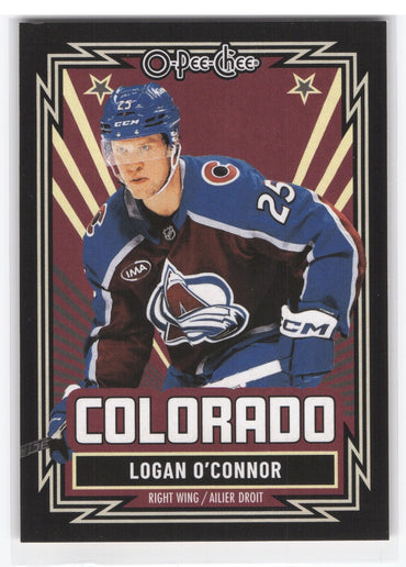 2025-26 Upper Deck O-Pee-Chee Black Retro #302 Logan O'Connor /100