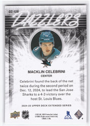 2024-25 Upper Deck Extended Dazzlers Dz-128 Rookie Rc Macklin Celebrini