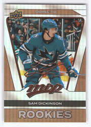 2025-26 Upper Deck Mvp Hockey Copper Script #267 Rookie Rc Sam Dickinson