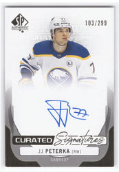 2024-25 Upper Deck Sp Authentic Curated Signatures Spc-Ms Auto Jj Peterka /299