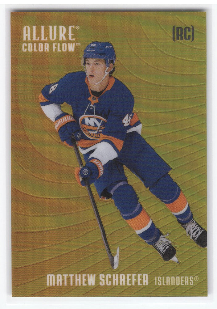 2025-26 Upper Deck Allure Orange-Yellow Cf-Ms Rookie Rc Matthew Schaefer