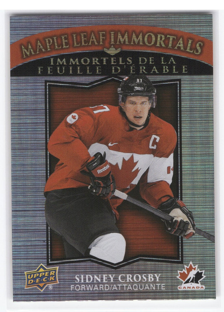2025-26 Upper Deck Tim Hortons Collectors Series Maple Leaf Immortals Ml-1 Sidney Crosby