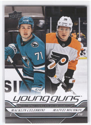 2024-25 Upper Deck Series 2 Young Guns Checklist #500 Rookie Rc Macklin Celebrini Matvei Michkov