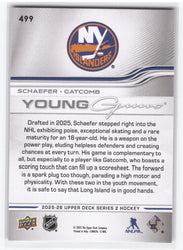 2025-26 Upper Deck Series 2 Young Guns Teammates #499 Rookie Rc Matthew Schaefer Marc Gatcomb