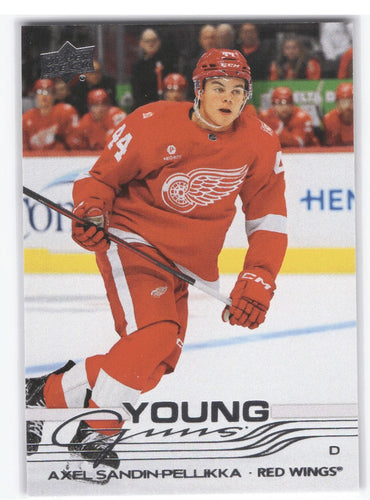2025-26 Upper Deck Series 2 Young Guns #484 Rookie Rc Axel Sandin-Pellikka