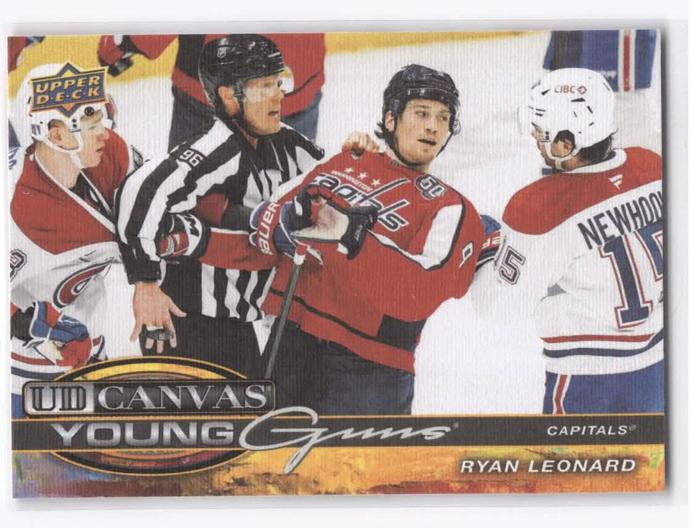 2025-26 Upper Deck Series 2 Young Guns Ud Canvas C-237 Rookie Rc Ryan Leonard