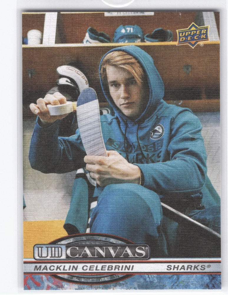 2025-26 Upper Deck Series 2 Ud Canvas C-124 Macklin Celebrini
