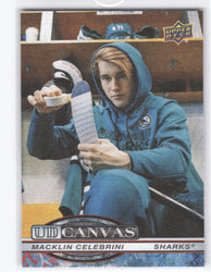 2025-26 Upper Deck Series 2 Ud Canvas C-124 Macklin Celebrini