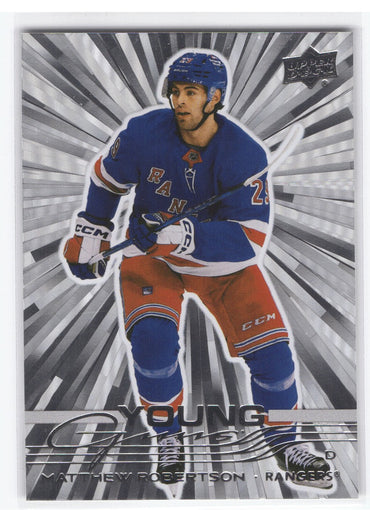 2025-26 Upper Deck Series 1 Young Guns Outburst #239 Rookie Rc Matthew Robertson
