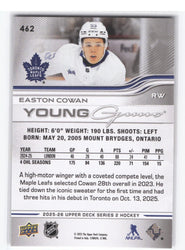 2025-26 Upper Deck Series 2 Young Guns #462 Rookie Rc Easton Cowan