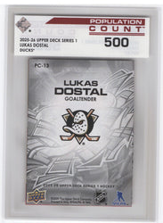 2025-26 Upper Deck Series 1 Population Count 500 Pc-13 Lukas Dostal