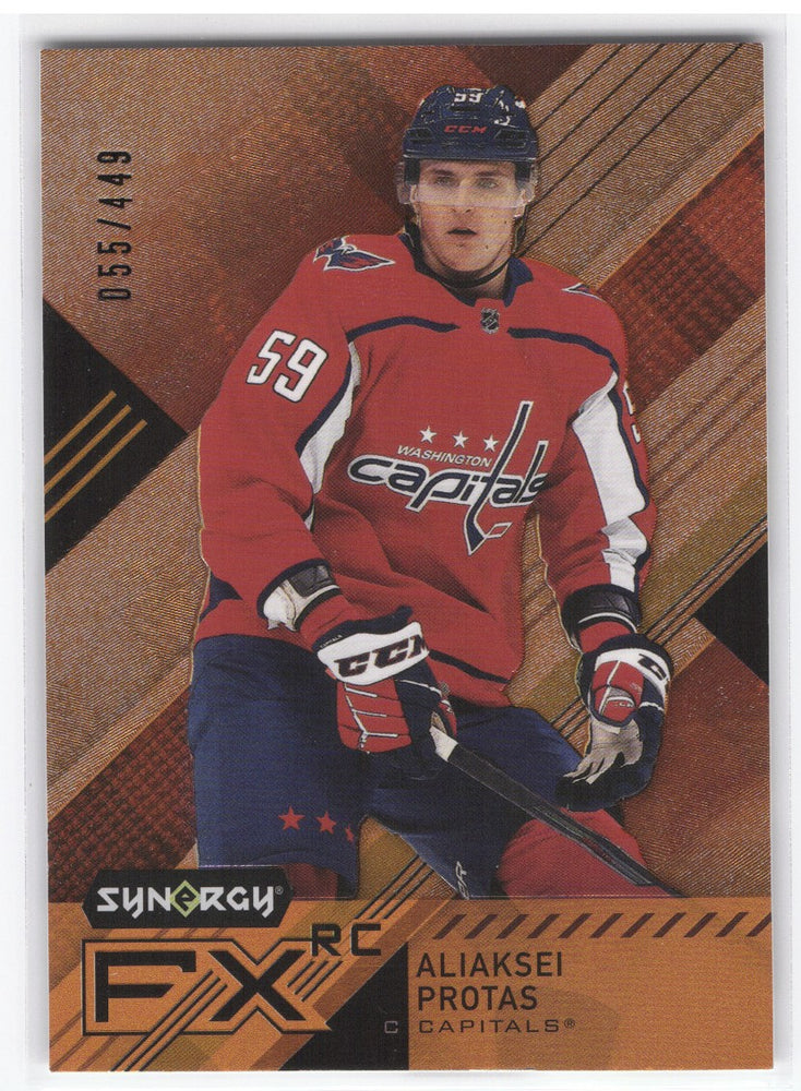 2021-22 Upper Deck Synergy Synergy Fx Rc Fxr-Ap Rookie Rc Aliaksei Protas /449