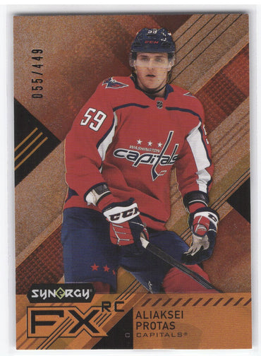 2021-22 Upper Deck Synergy Synergy Fx Rc Fxr-Ap Rookie Rc Aliaksei Protas /449