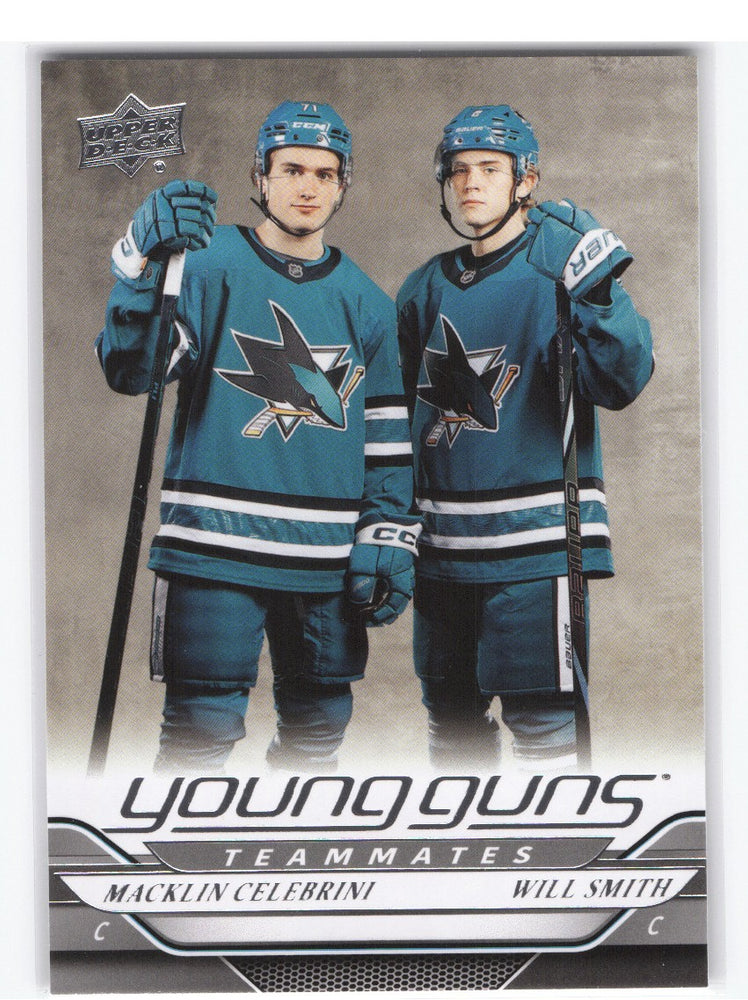 2024-25 Upper Deck Series 2 Young Guns Teammates #499 Rookie Rc Macklin Celebrini Will Smith