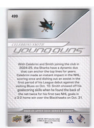 2024-25 Upper Deck Series 2 Young Guns Teammates #499 Rookie Rc Macklin Celebrini Will Smith
