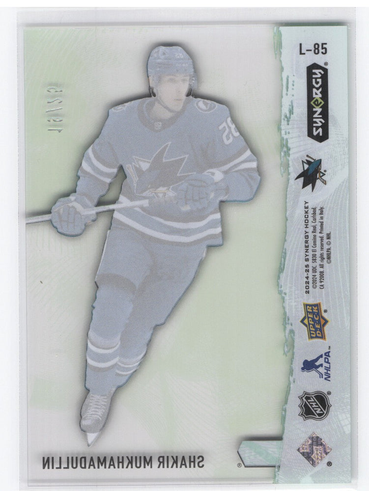 2024-25 Upper Deck Synergy Colorways Green L-85 Rookie Rc Shakir Mukhamadullin /25