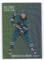 2025-26 Upper Deck Allure Green-Blue Cf-28 Macklin Celebrini