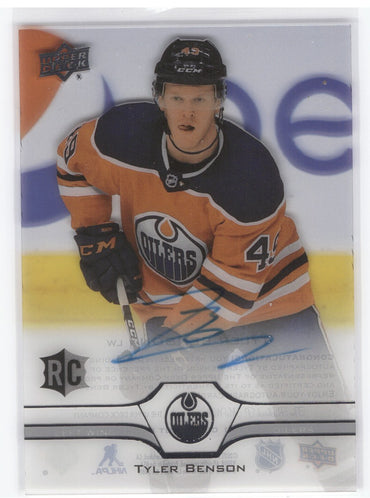 2020-21 Upper Deck Clear Cut Cc-Tb Rookie Rc Auto Tyler Benson