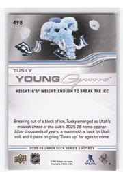 2025-26 Upper Deck Series 2 Young Guns #498 Rookie Rc Tusky