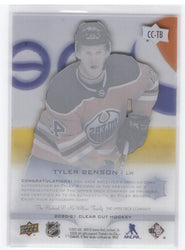 2020-21 Upper Deck Clear Cut Cc-Tb Rookie Rc Auto Tyler Benson