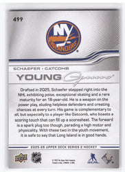 2025-26 Upper Deck Series 2 Young Guns Teammates #499 Rookie Rc Matthew Schaefer Marc Gatcomb