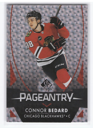 2023-24 Upper Deck Sp Authentic Pageantry P-61 Rookie Rc Connor Bedard