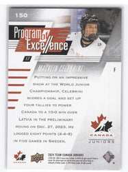 2024 Upper Deck Team Canada Program Of Excellence #150 Macklin Celebrini