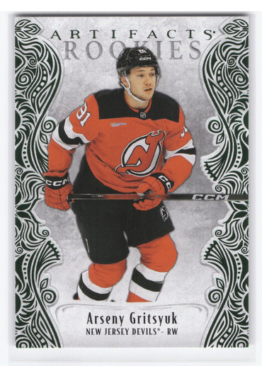 2025-26 Upper Deck Artifacts Emerald'S Glow #217 Rookie Rc Arseny Gritsyuk /99