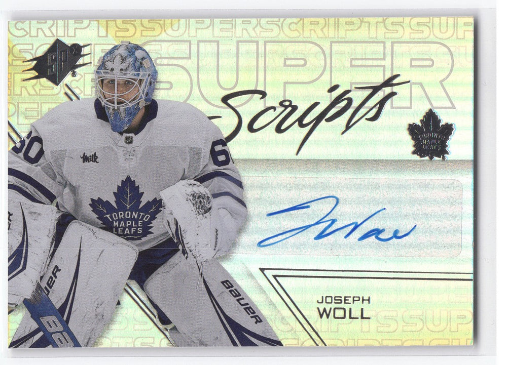 2024-25 Upper Deck Spx Super Scripts Ss-Jw Auto Joseph Woll