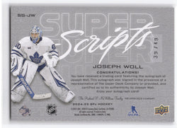 2024-25 Upper Deck Spx Super Scripts Ss-Jw Auto Joseph Woll