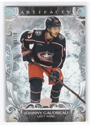 2024-25 Upper Deck Artifacts Seafoam Green #138 Johnny Gaudreau /10