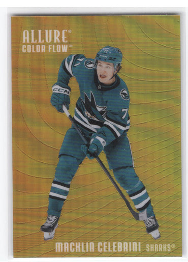 2025-26 Upper Deck Allure Orange-Yellow Cf-28 Macklin Celebrini