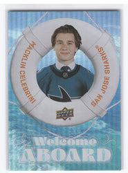 2024-25 Upper Deck Series 2 Welcome Aboard Wa-8 Rookie Rc Macklin Celebrini