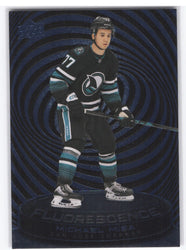 2025-26 Upper Deck Series 2 Fluorescence Blue F-46 Rookie Rc Michael Misa /50
