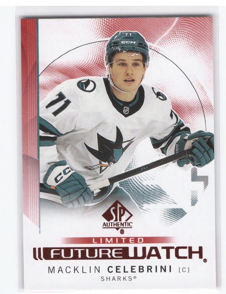 2024-25 Upper Deck Sp Authentic Future Watch Limited #184 Rookie Rc Macklin Celebrini