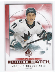 2024-25 Upper Deck Sp Authentic Future Watch Limited #184 Rookie Rc Macklin Celebrini