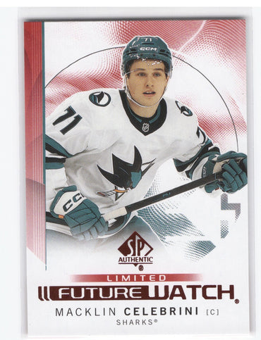2024-25 Upper Deck Sp Authentic Future Watch Limited #184 Rookie Rc Macklin Celebrini