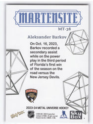 2023-24 Skybox Metal Universe Hockey Martensite Mt-38 Alexsander Barkov
