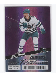 2024-25 Upper Deck Credentials Debut Ticket Access Pink Rookie Rc Will Smith /50