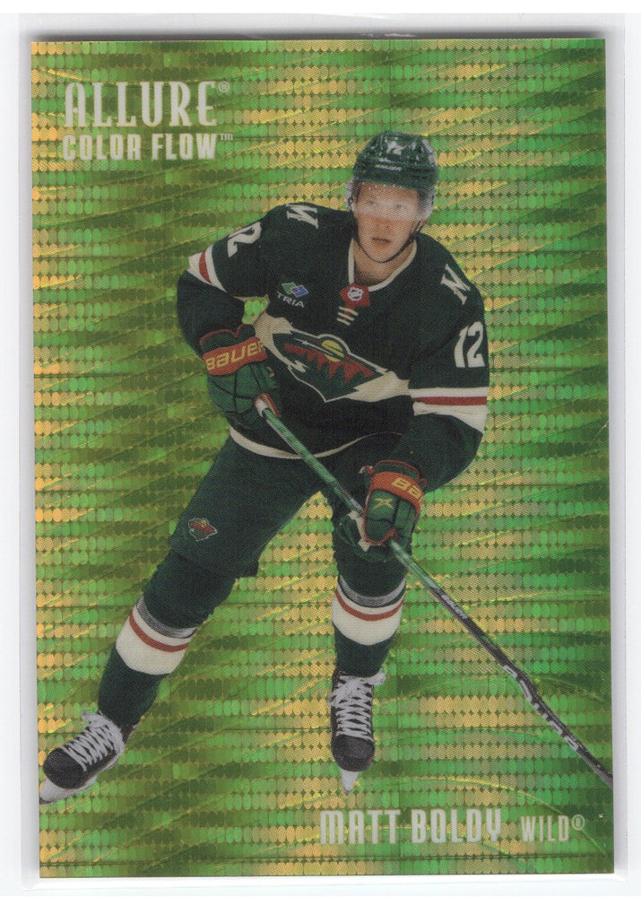2025-26 Upper Deck Allure Yellow-Green Spectrum Cf-17 Matt Boldy /99