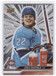 2023-24 Upper Deck Series 2 Outburst #347 Cole Caufield