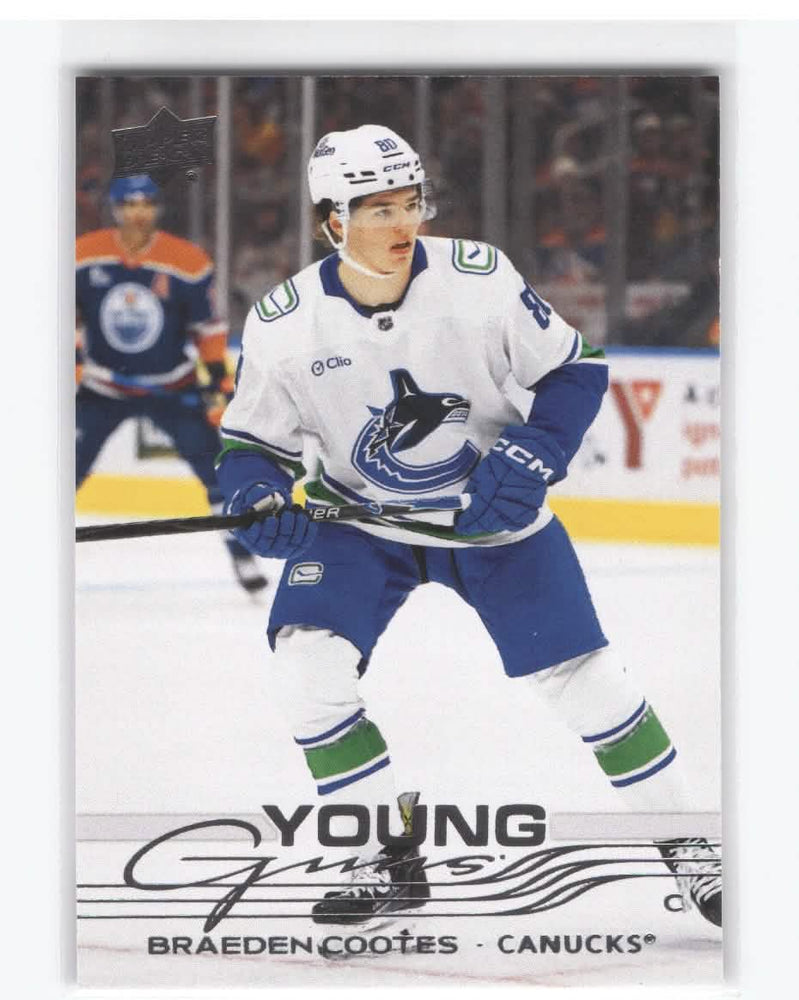 2025-26 Upper Deck Series 2 Young Guns #497 Rookie Rc Braeden Cootes