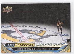 2024-25 Upper Deck Series 2 Young Guns Ud Canvas C228 Rookie Rc Rutger Mcgroarty