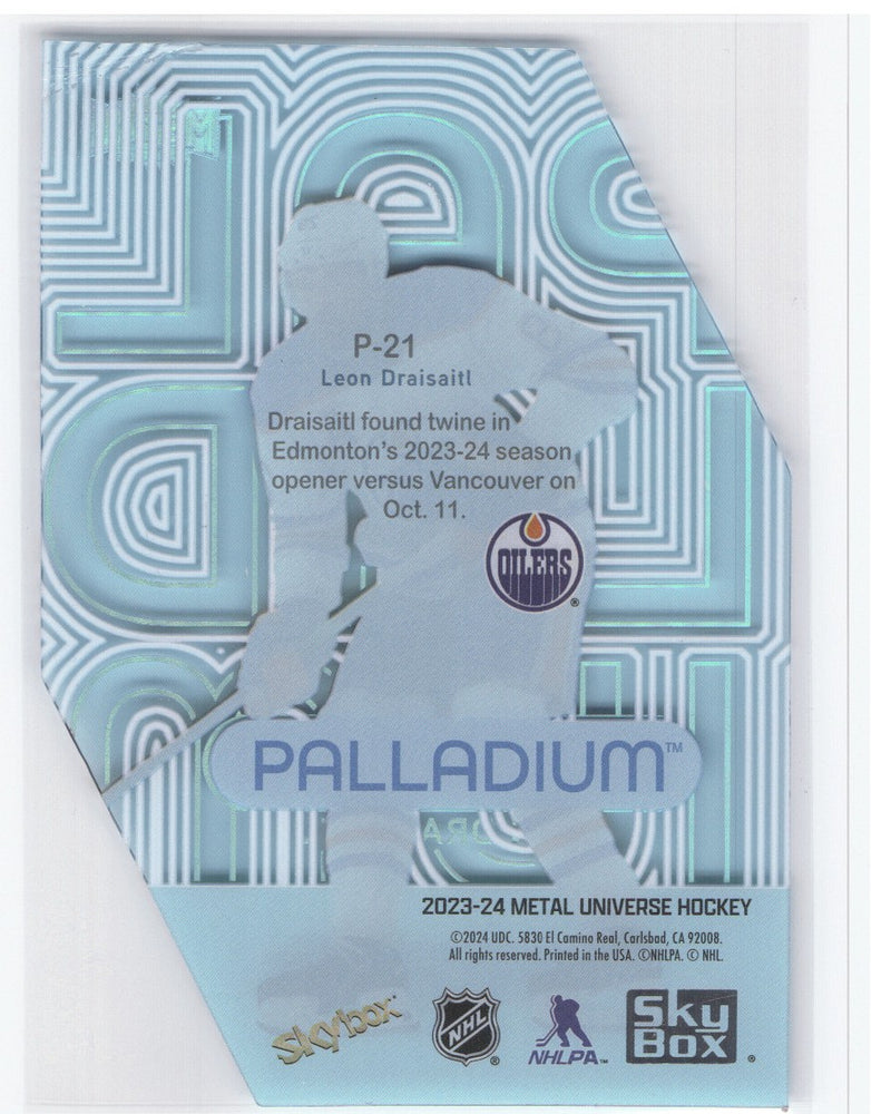 2023-24 Skybox Metal Universe Hockey Palladium P-21 Leon Draisaitl