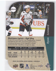 2025-26 Upper Deck Series 1 Die Cut Gold Rtd-10 Rookie Rc Ryan Leonard
