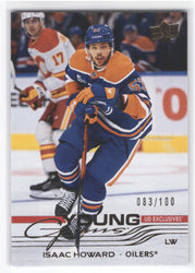 2025-26 Upper Deck Series 2 Young Guns Ud Exclusives #469 Rookie Rc Isaac Howard /100
